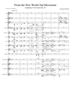 From the New World 2nd Movement by Dvorak for Woodwind Ensemble (Largo - Symphony 9 in E minor Op. 95)