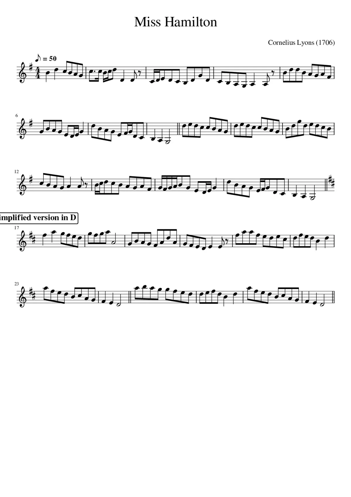 Miss Hamilton - Page 1