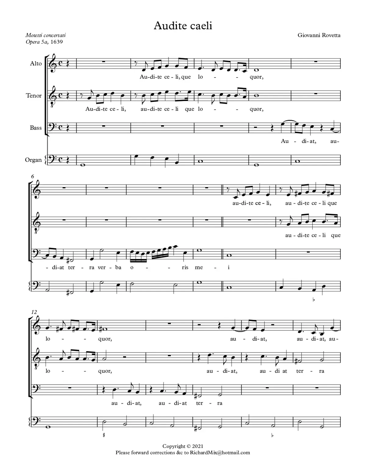 Audite caeli - Page 1