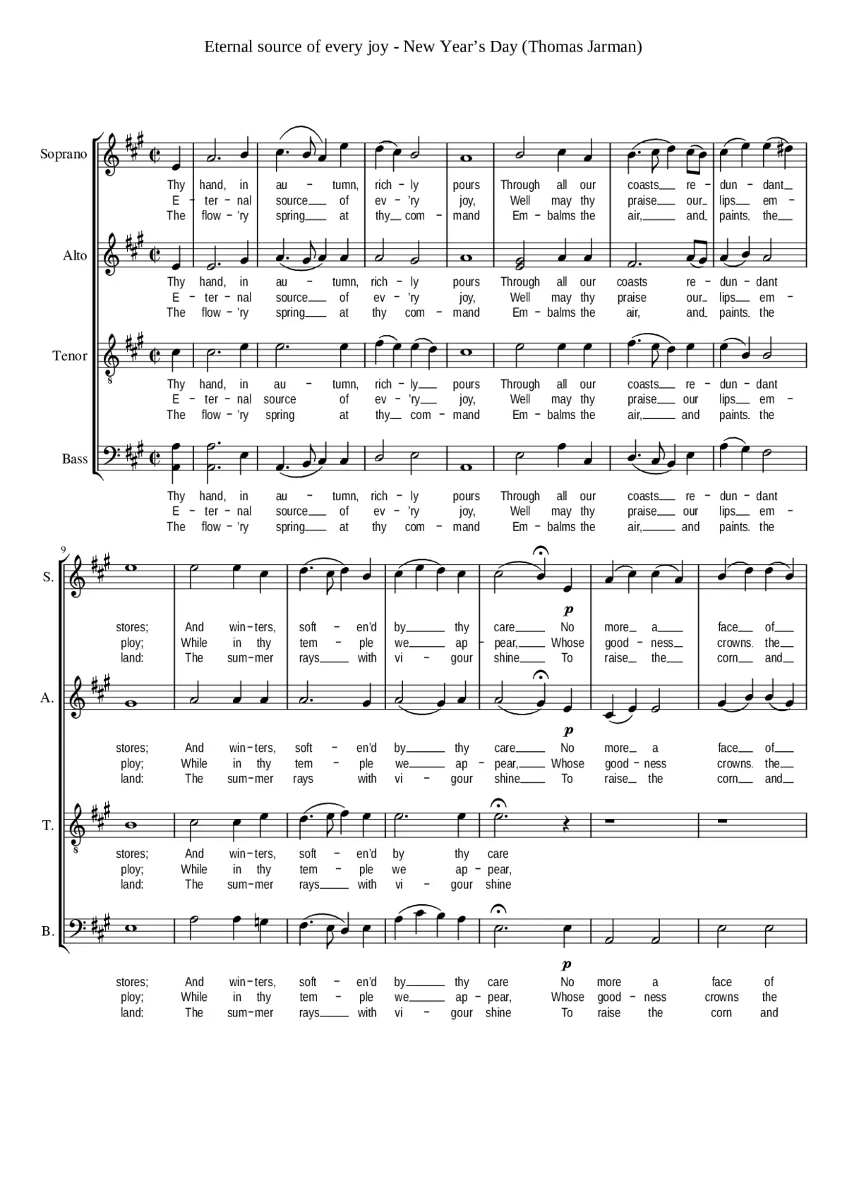 Eternal source of every joy - Page 1