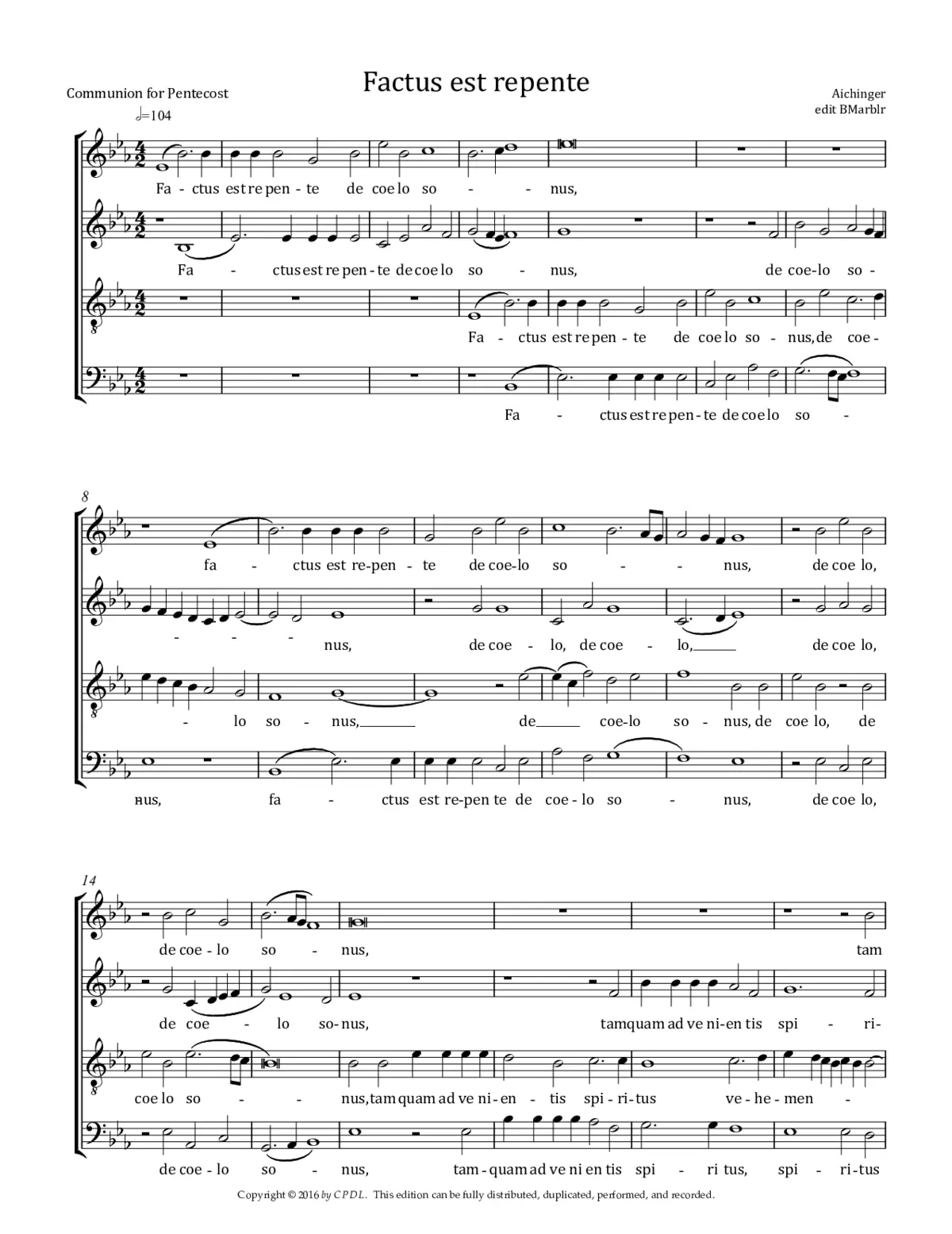 Factus est repente - Page 1