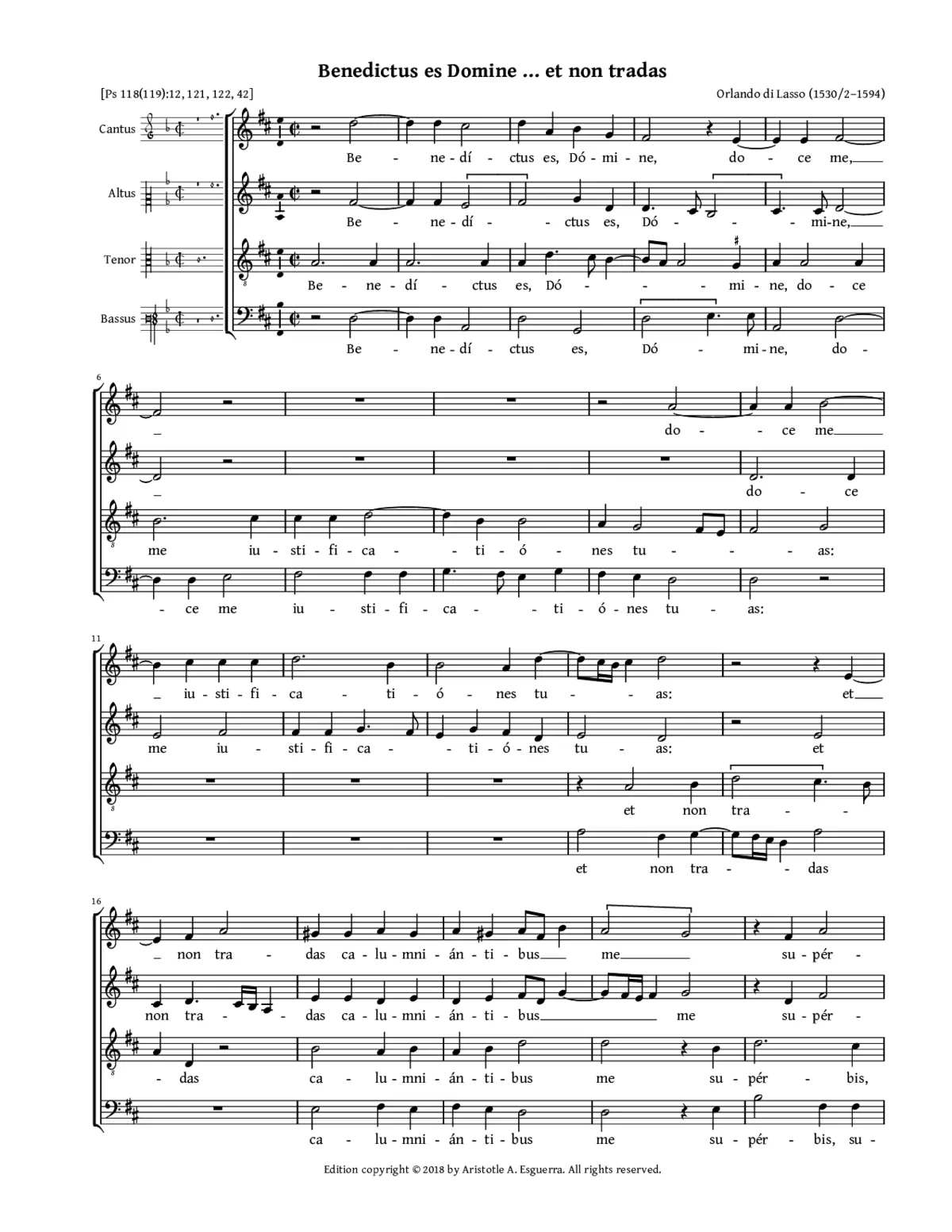 Benedictus es Domine II - Page 1