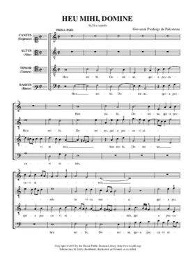 Heu mihi Domine