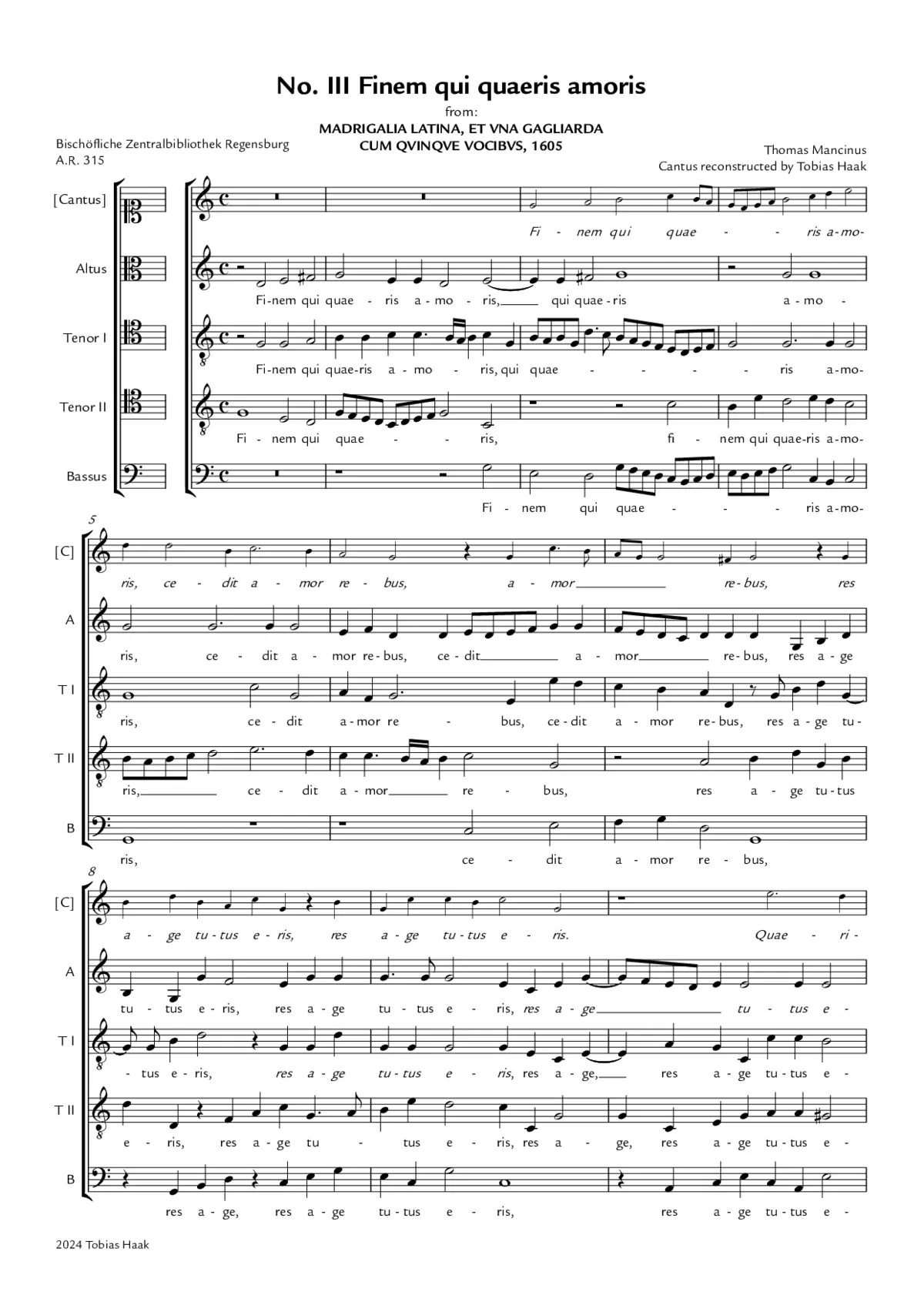 Finem qui quaeris amoris - Page 1
