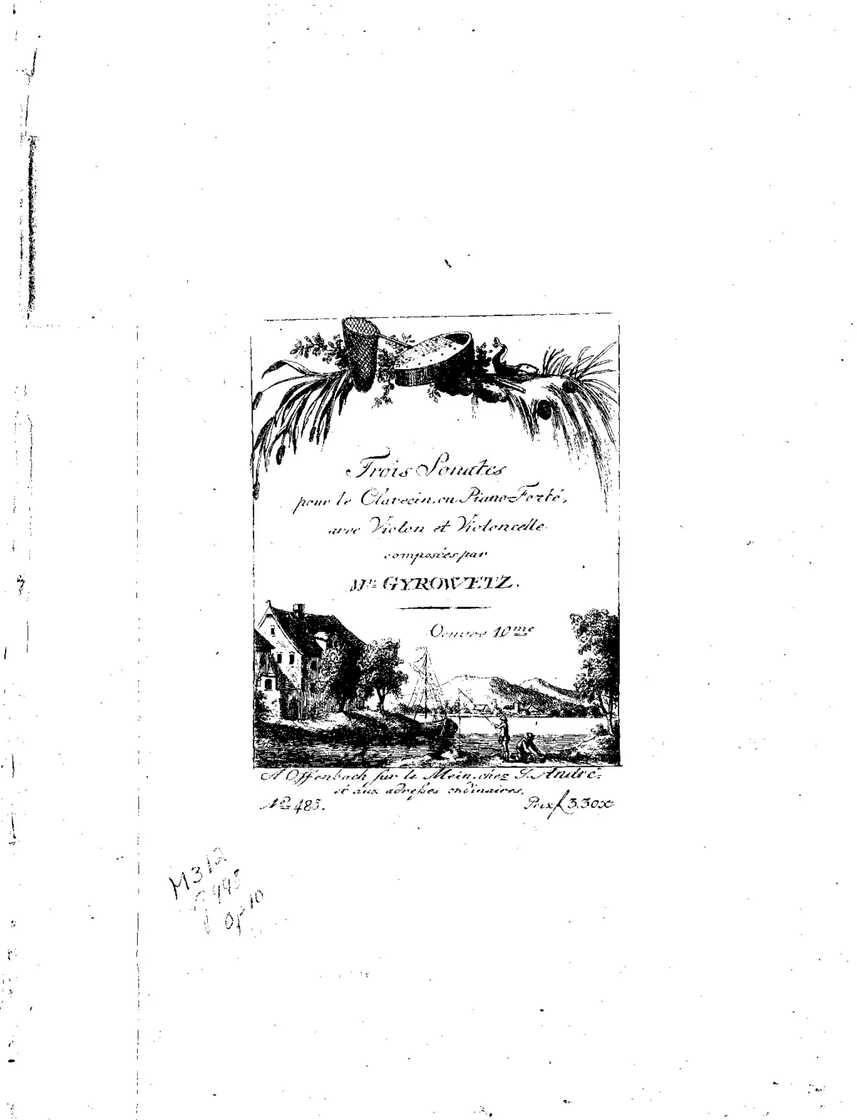 3 Trios for Harpsichord or Piano, Violin and Violoncello, Op.10 - Page 1