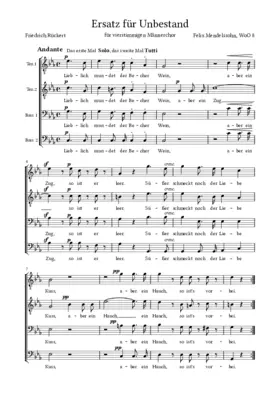 Ersatz für Unbestand, WoO 8