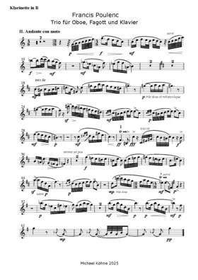 Trio pour piano, hautbois et basson