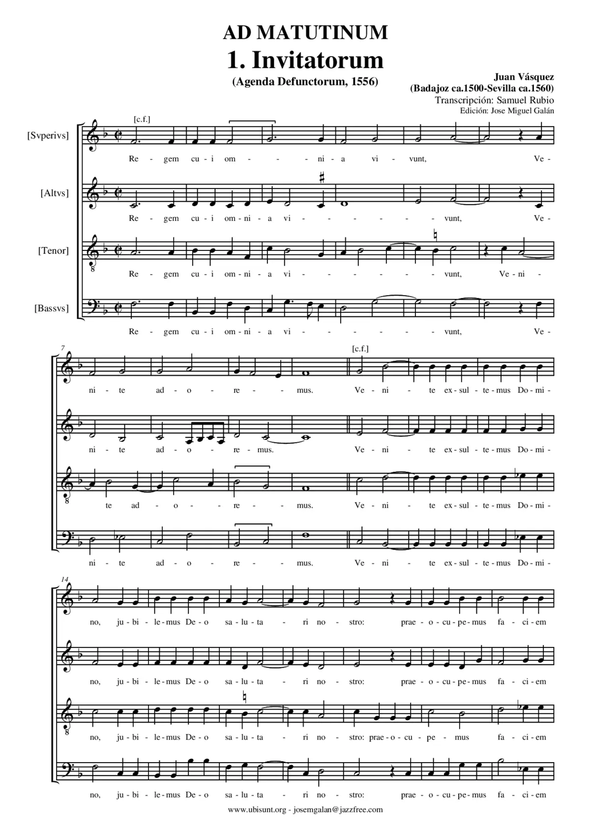 Agenda Defunctorum - Ad Matutinum - In I Nocturno - Page 1
