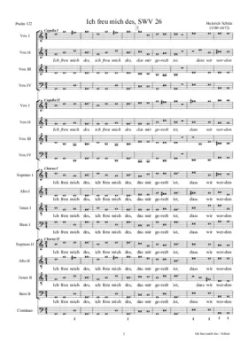 Ich freu mich des (Psalm 122), SWV 26