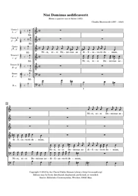 Nisi Dominus (a 6 vv)