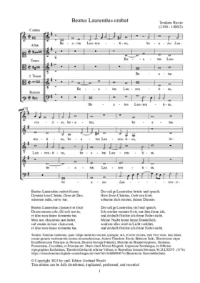 Beatus Laurentius orabat