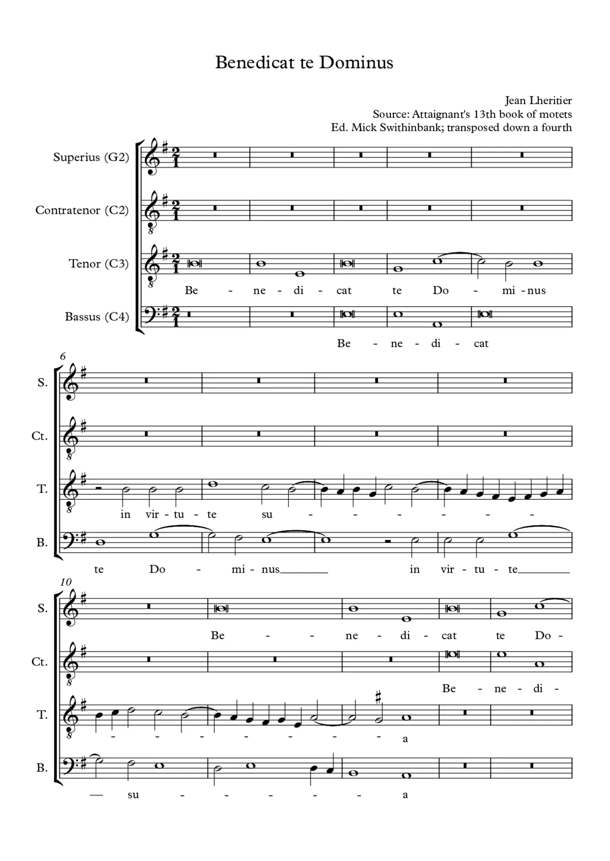 Benedicat te Dominus - Page 1