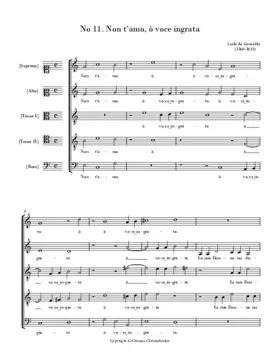 Non t'amo, o voce ingrata