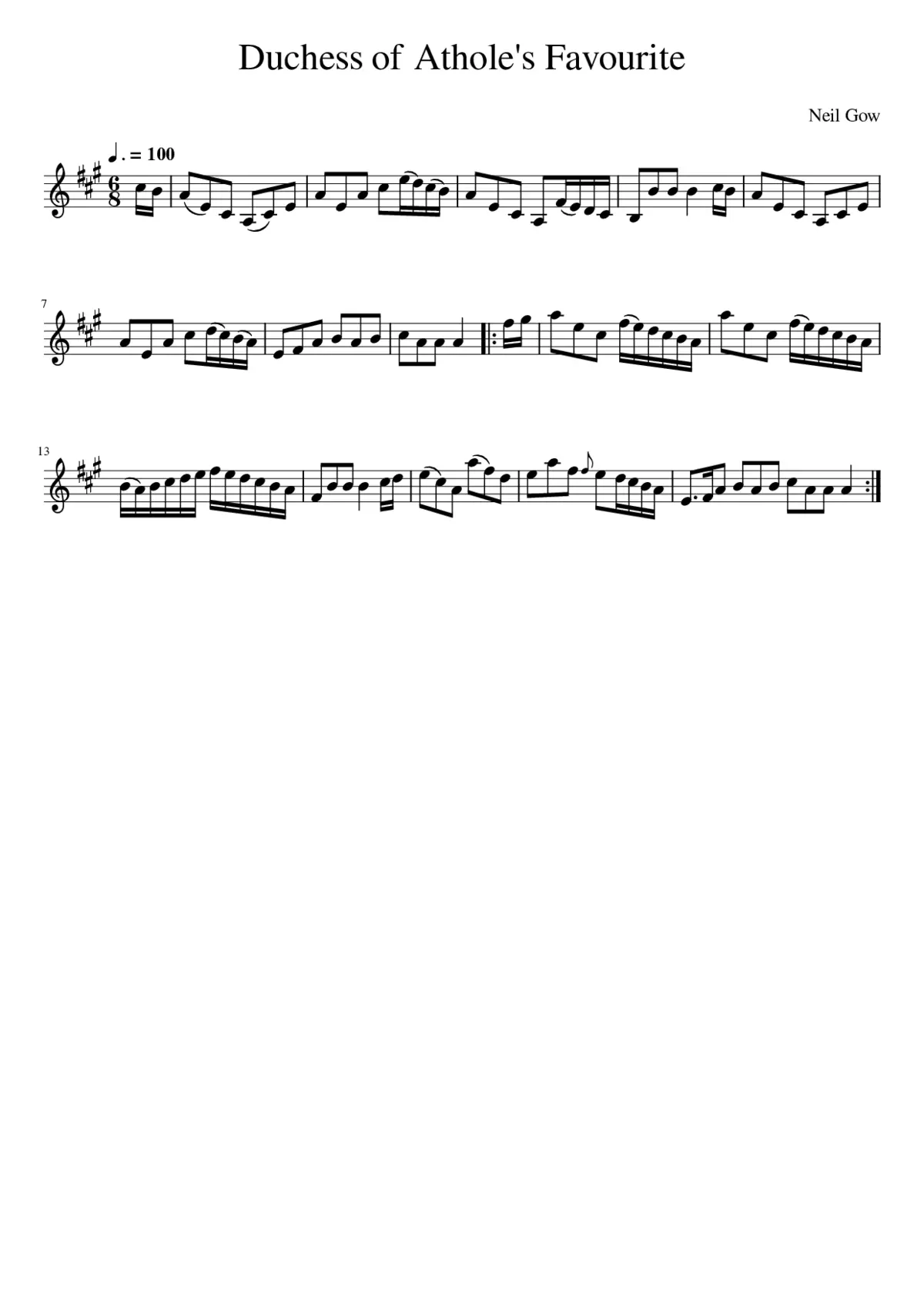 Duchess of Athole's Favourite - Page 1