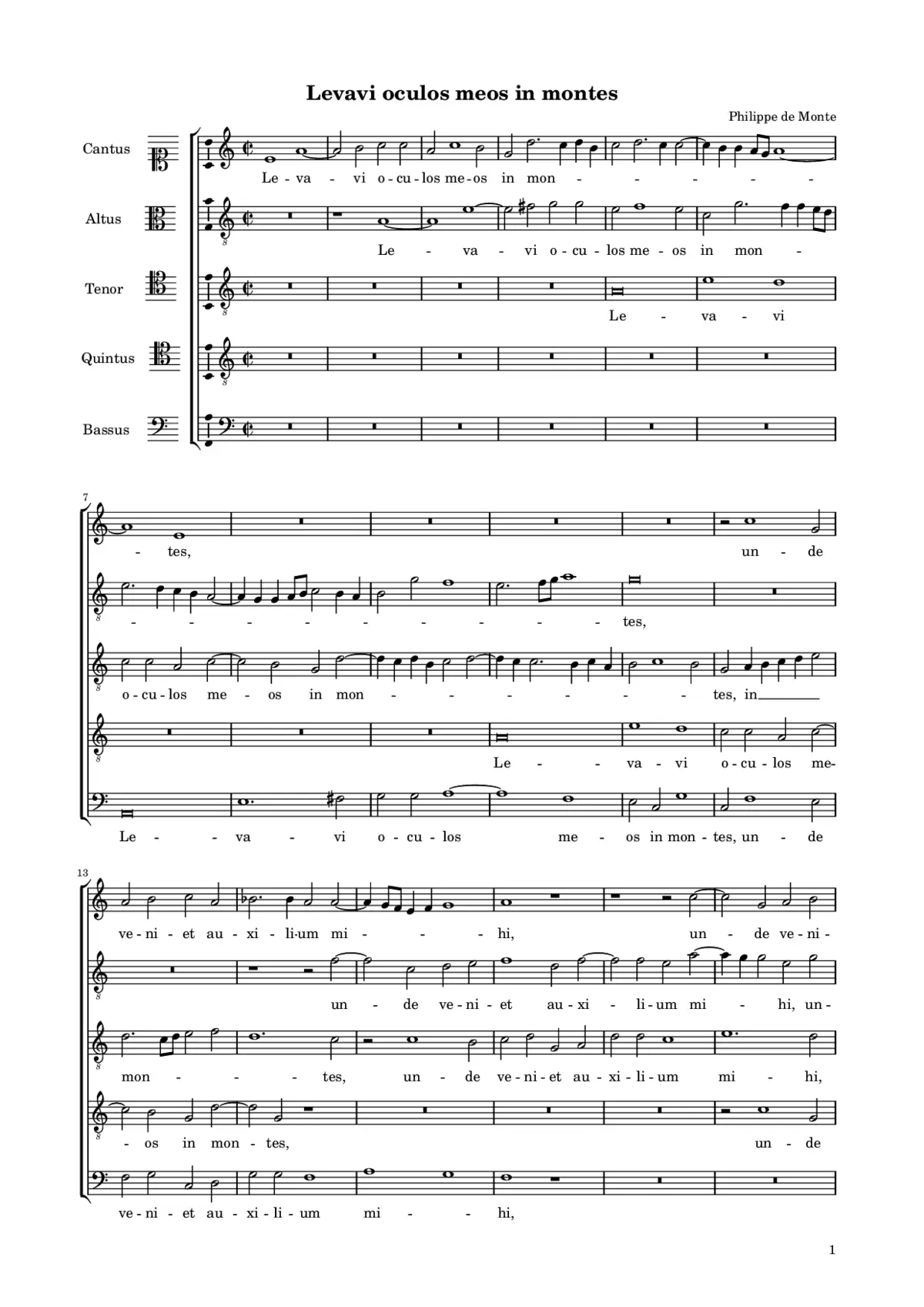 Levavi oculos meos in montes - Page 1