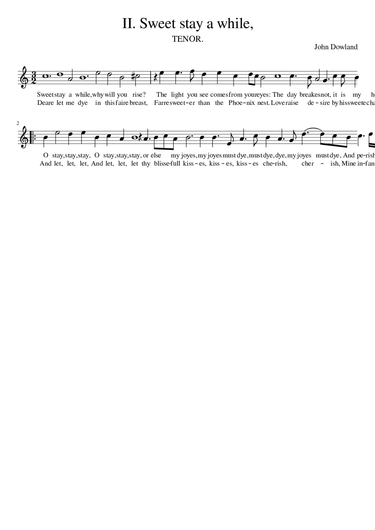 II. Sweet stay a while - Page 1