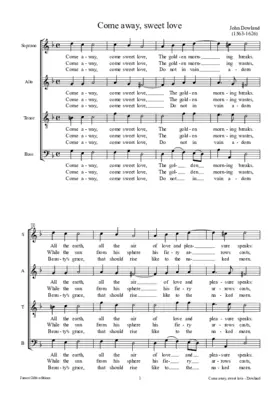 Come away, come sweet love