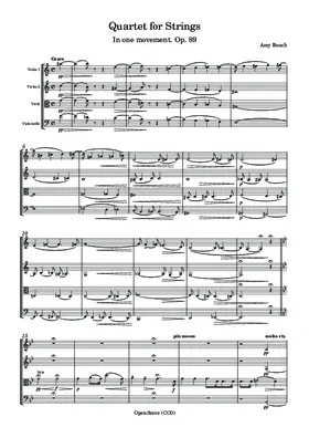 String Quartet, Op. 89