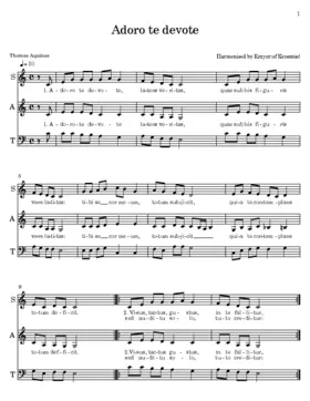 Adoro te devote