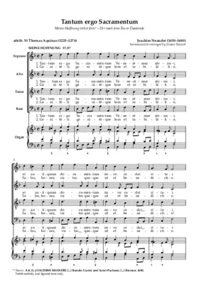 Tantum ergo Sacramentum 'Meine Hoffnung stehet feste'