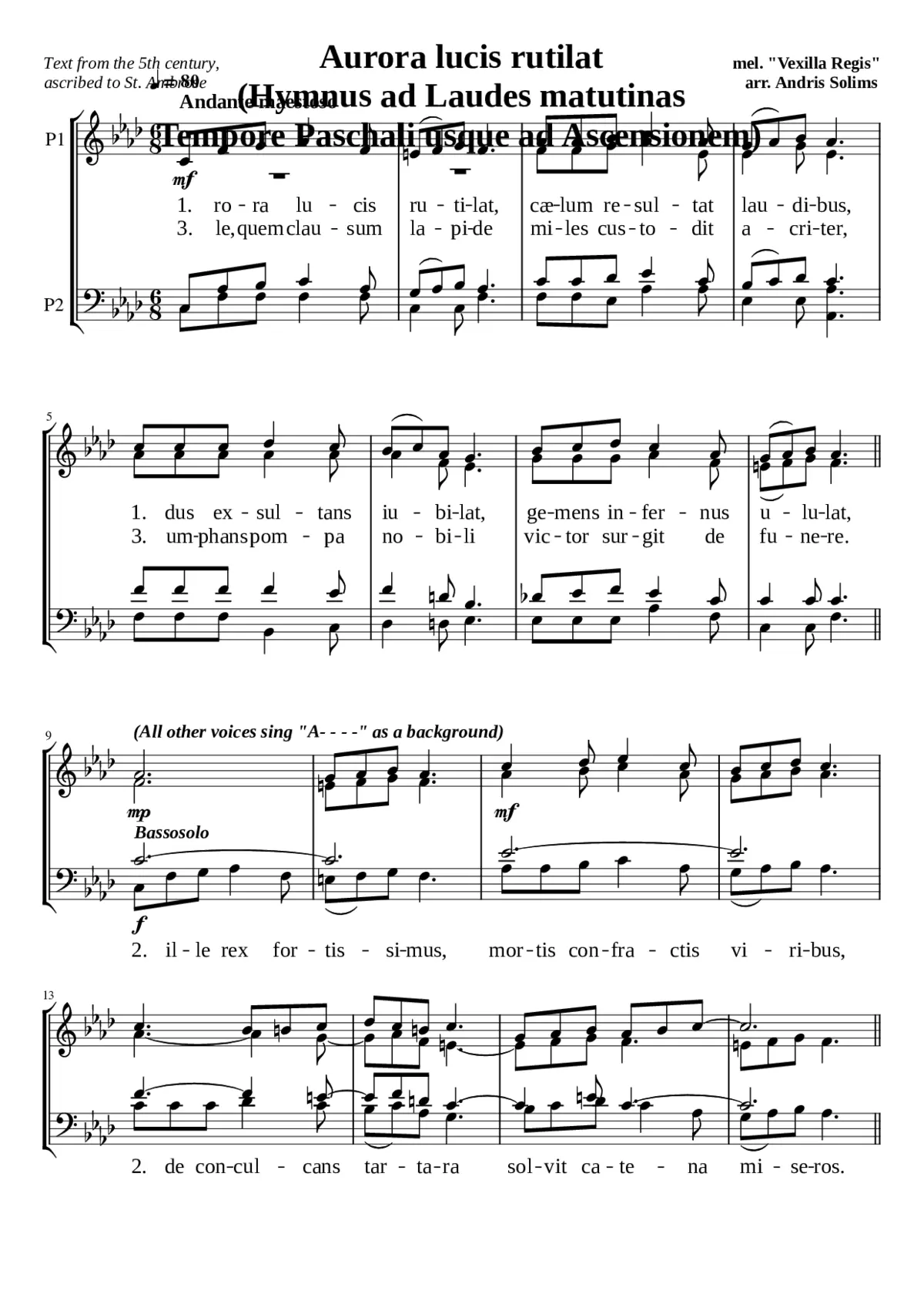 Aurora lucis rutilat - Page 1