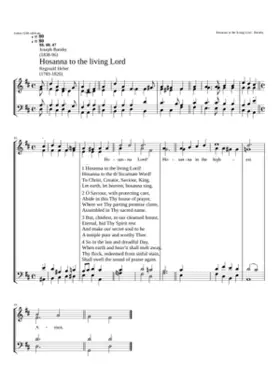 Hosanna to the living Lord