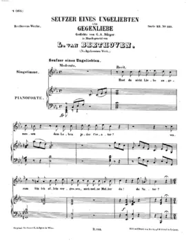 Song, Seufzer eines Ungeliebten und Gegenliebe