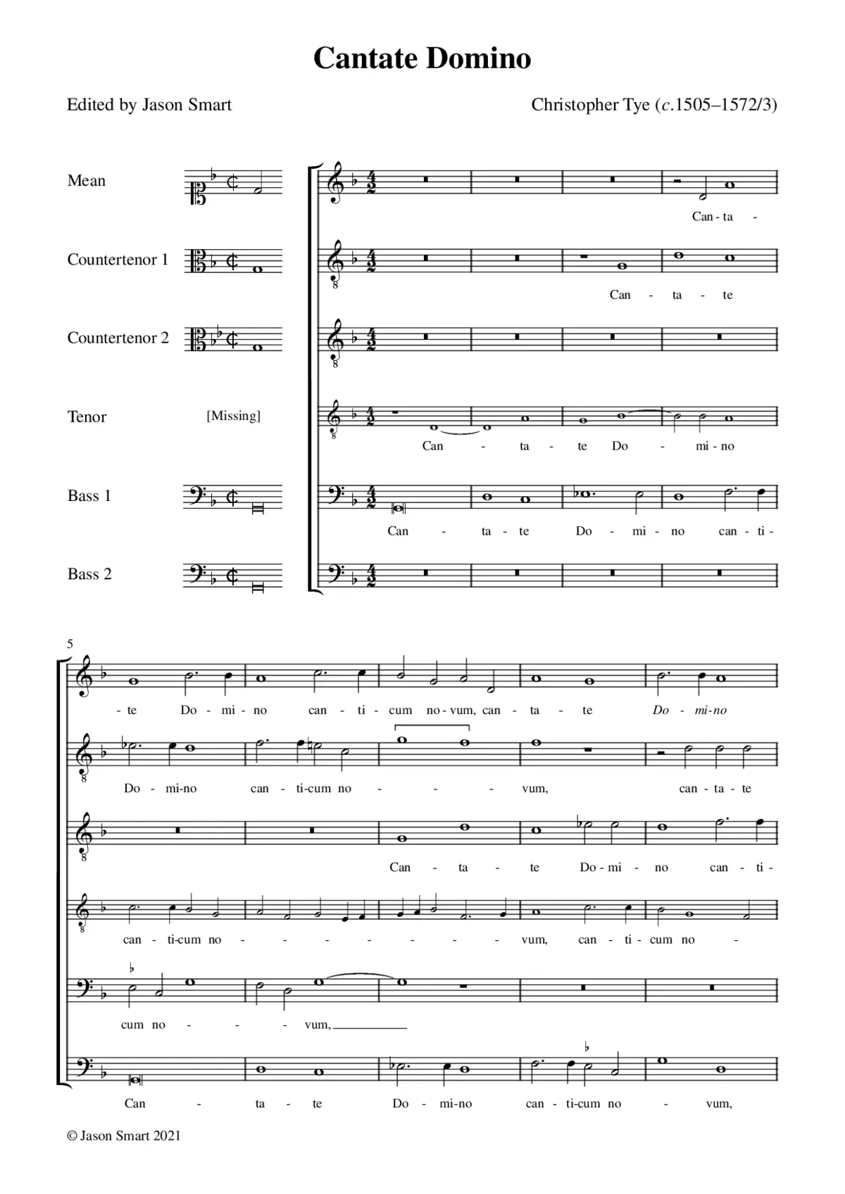 Cantate Domino - Page 1