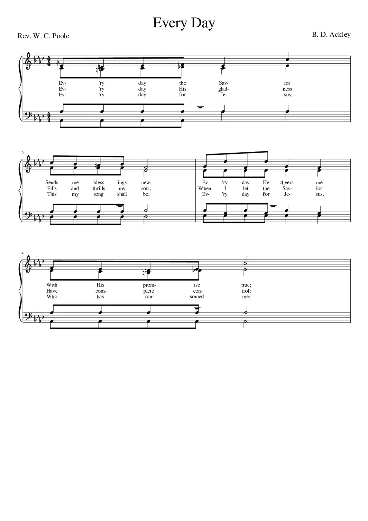 Every day the Savior (Ackley) - Page 1