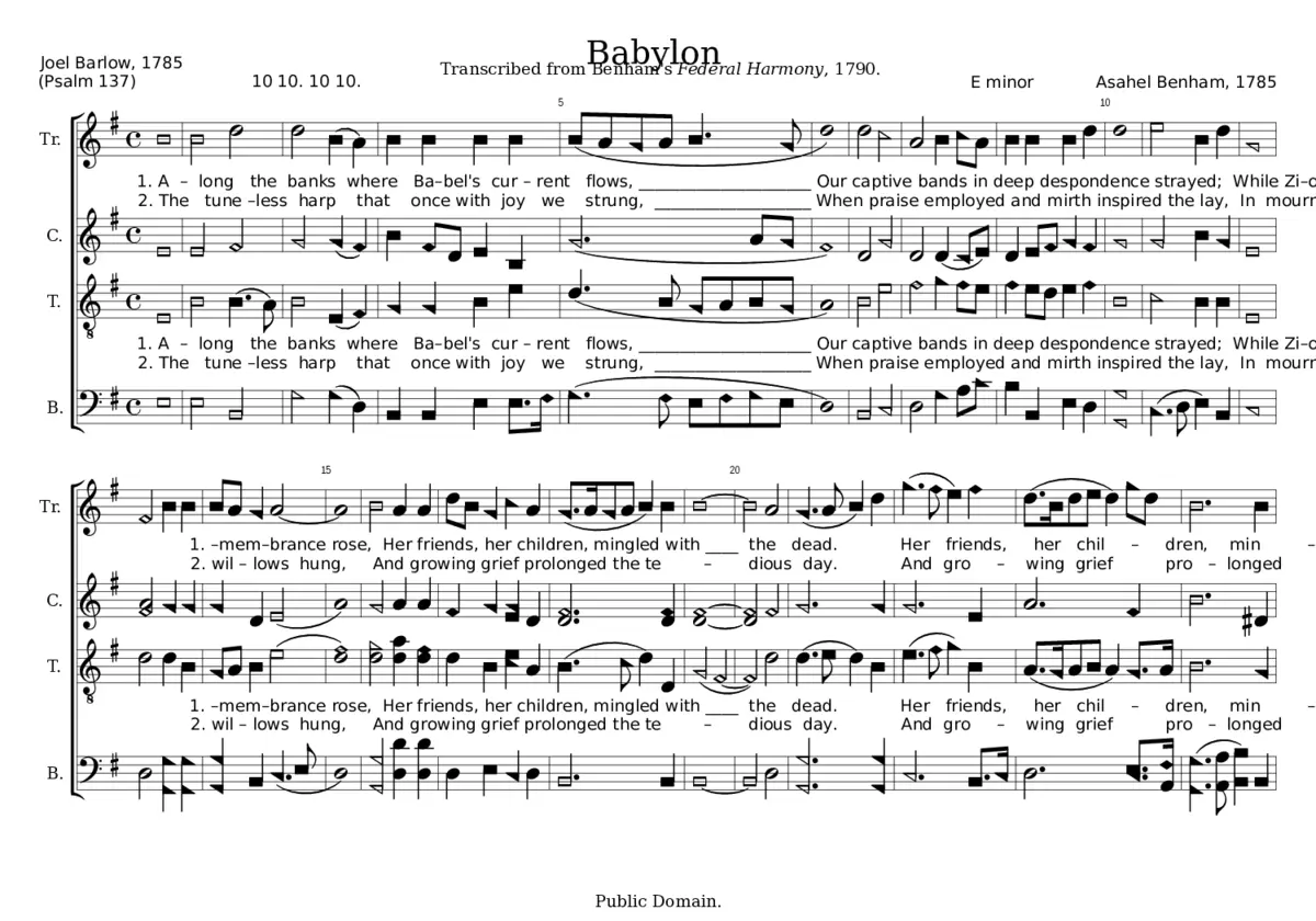 Babylon - Asahel Benham - Page 1