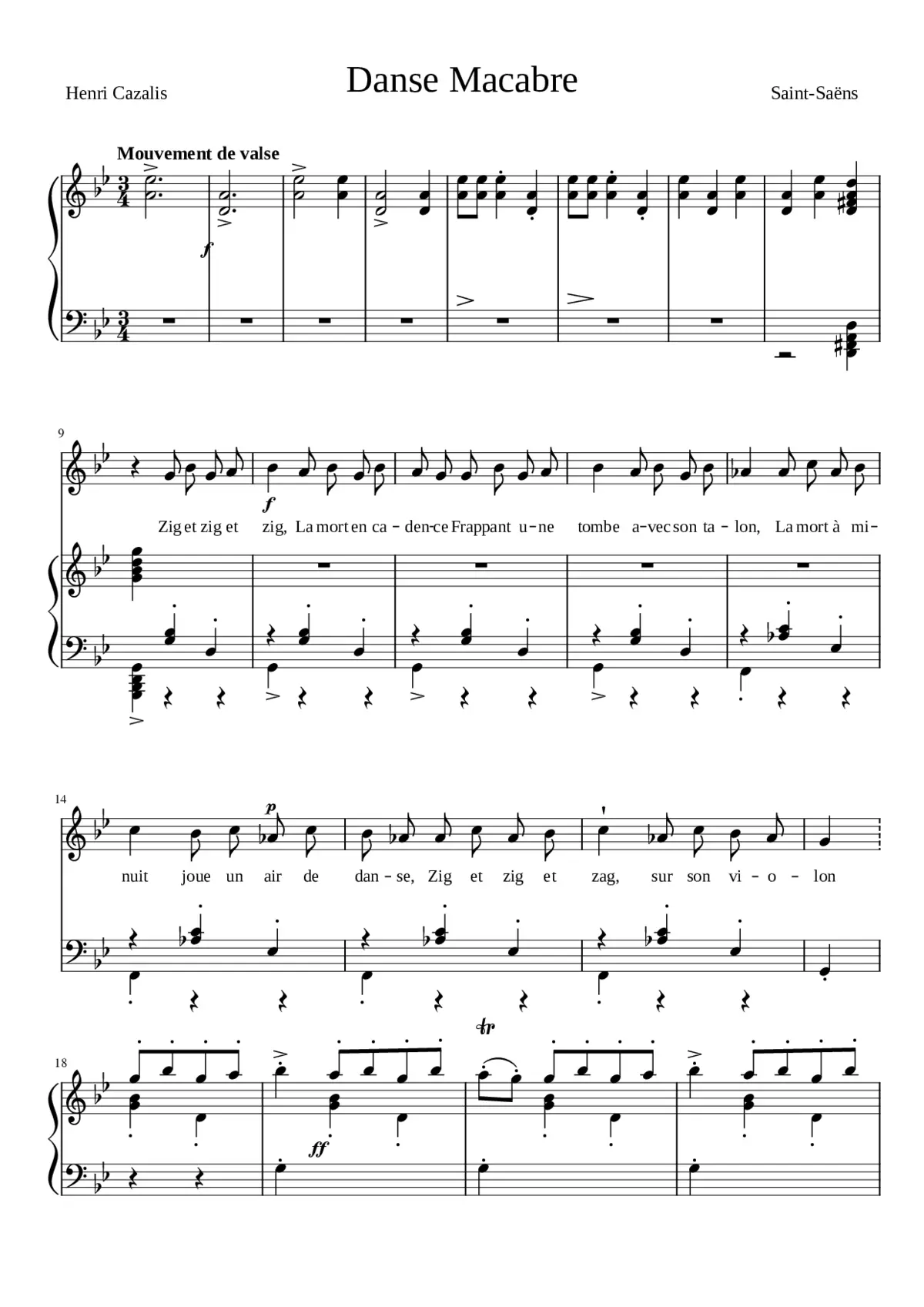 Danse macabre Op.40 - Page 1