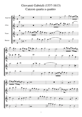Canzon IV a 4