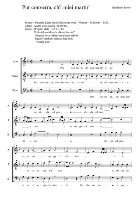 Pur converrà, ch'i miei martir' amore