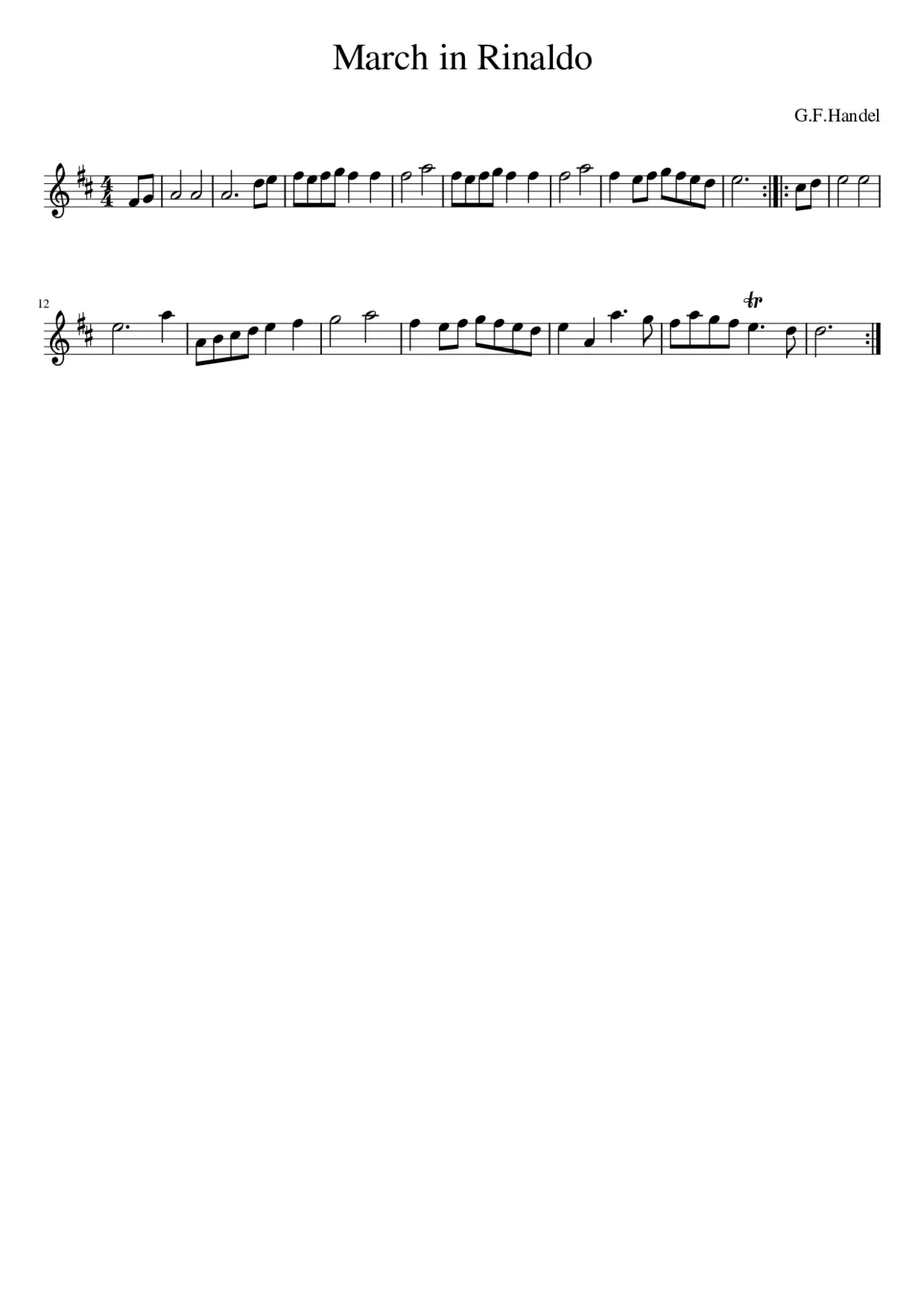 March in Rinaldo - Page 1