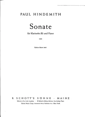 Clarinet Sonata