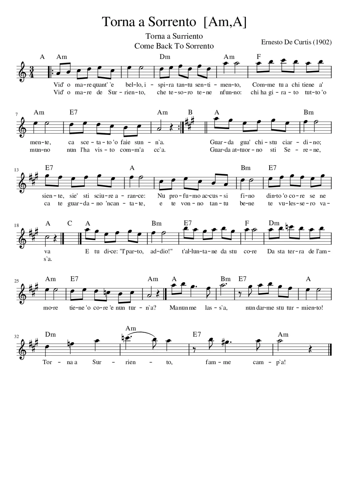 Torna a Sorrento [AmA] - Page 1