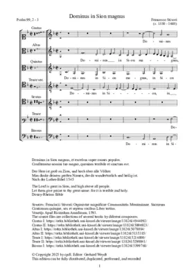 Dominus in Sion magnus