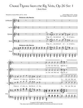 Choral hymns from the Rig Veda, Op. 26 Set 1