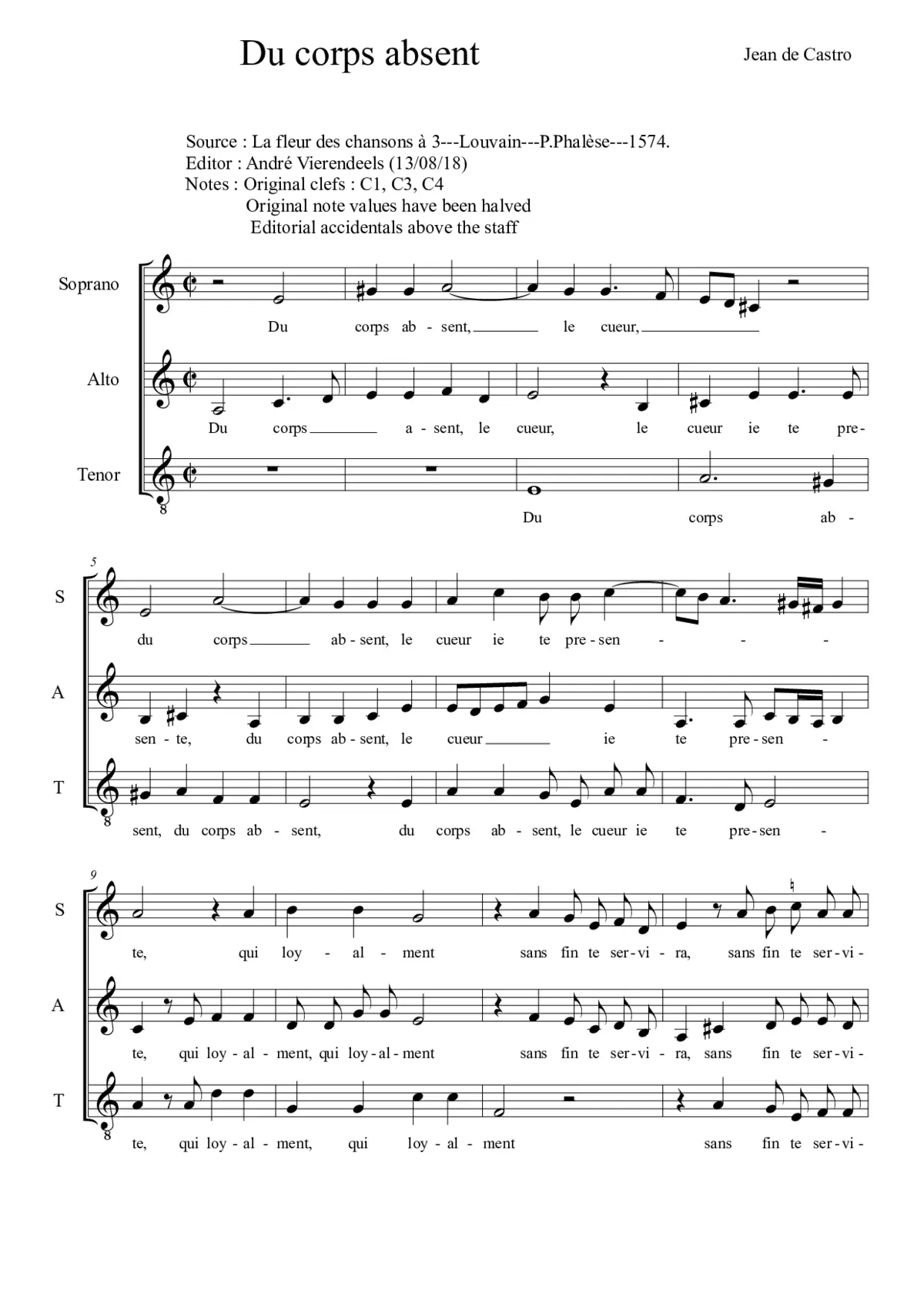Du corps absent - Page 1