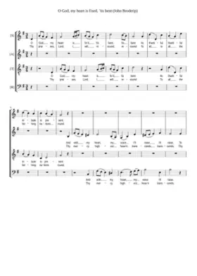 O God my heart is fixed 'tis bent