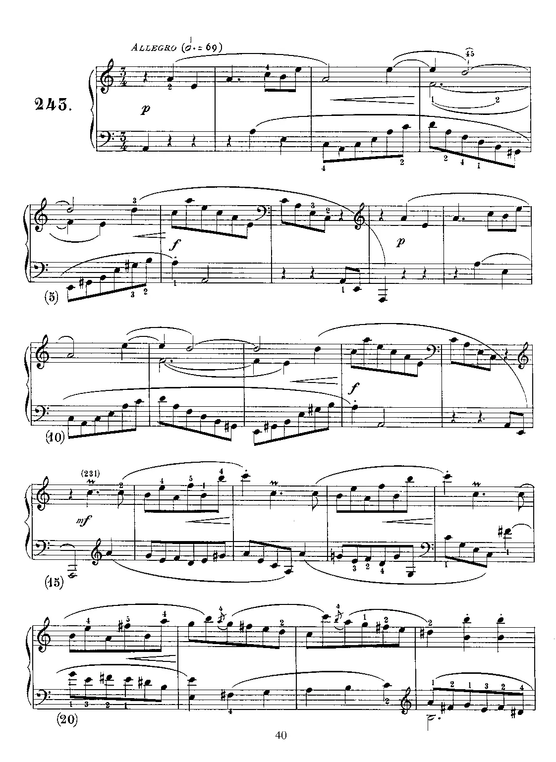 Keyboard Sonata in A minor - Page 1