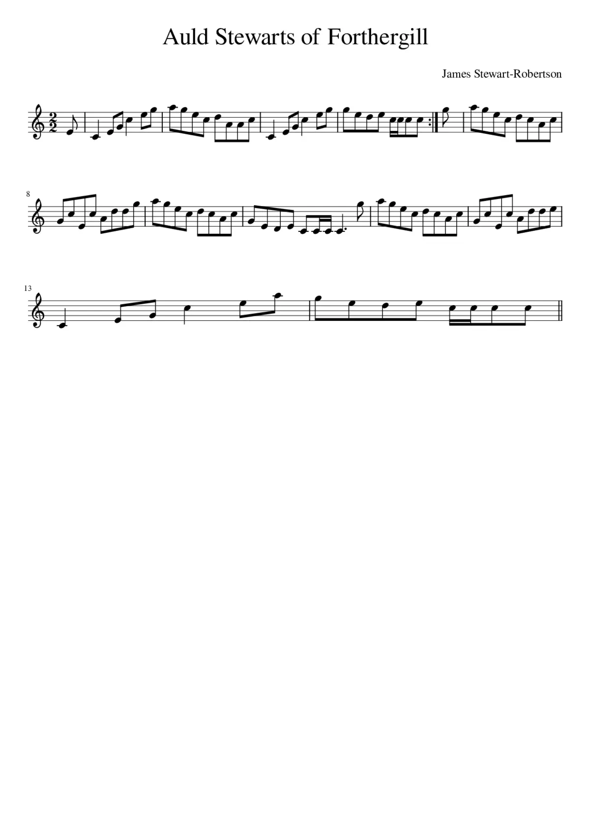 Auld Stewarts of Forthergill - Page 1