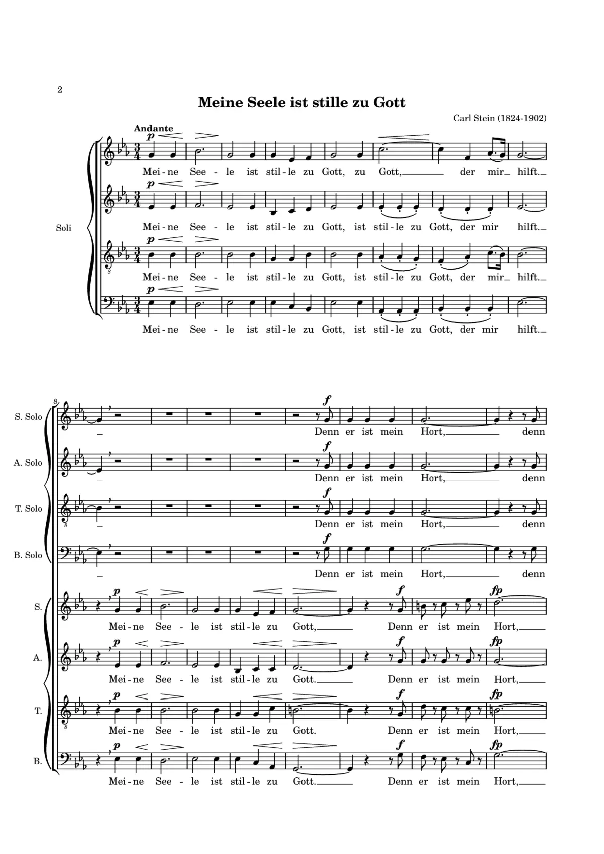 Mein Seele ist stille zu Gott - Page 1
