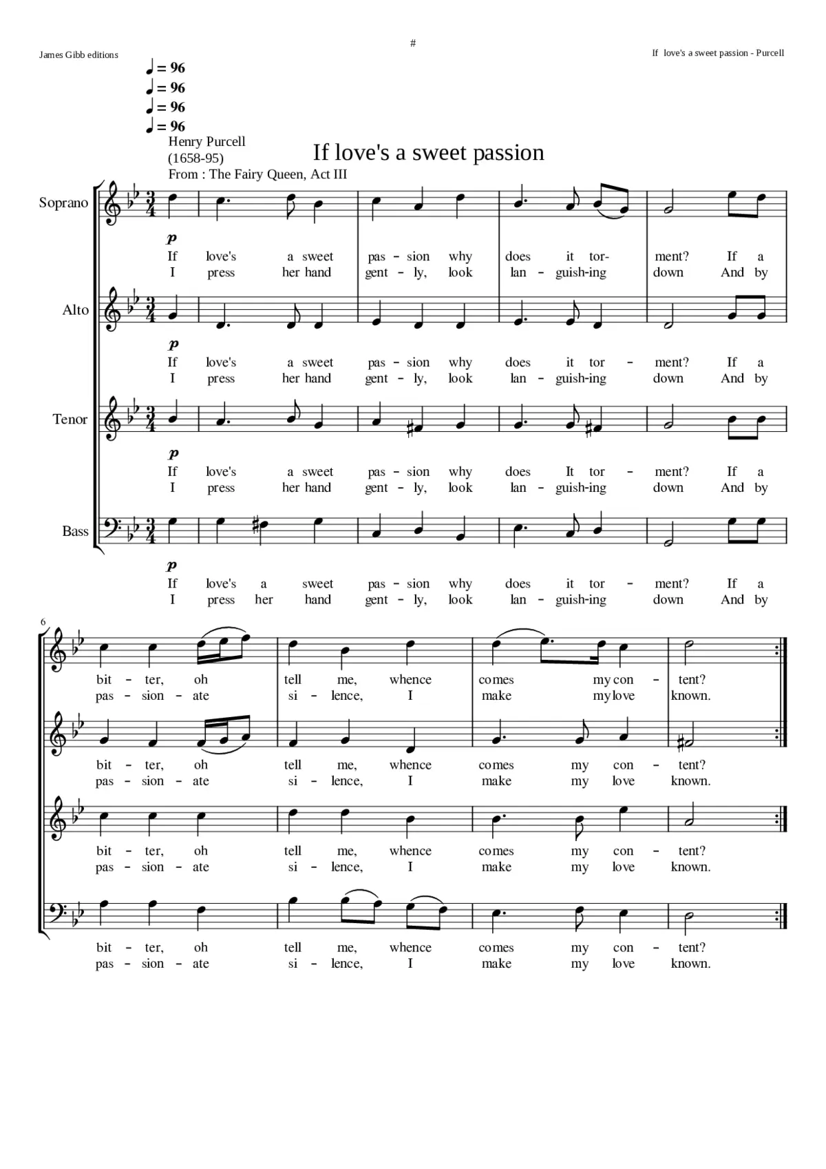 If love's a sweet passion - Page 1