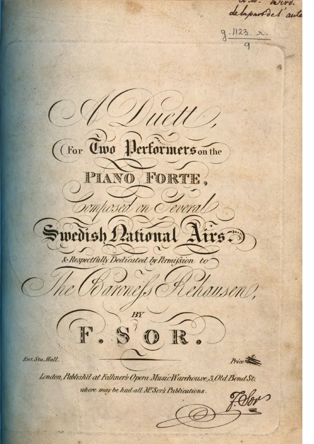 Piano Duet on Swedish National Airs - Page 1