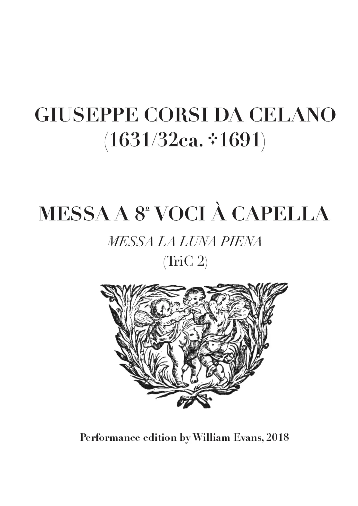 Messa a otto voci à capella (Messa La Luna piena) TriC 2 - Page 1