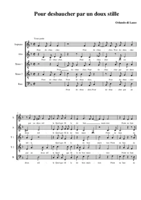 Pour desbaucher par un doux stille