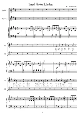 Weihnachtsarie für 2 Sopräne und Orgel