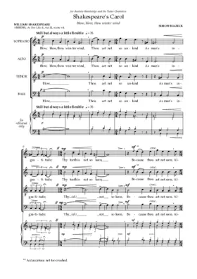 Shakespeare's Carol: Blow, blow thou winter wind