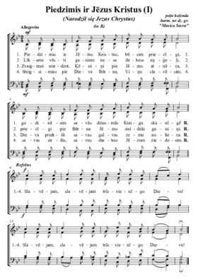Piedzimis ir Jēzus Kristus (I) (Narodził się Jezus Chrystus)